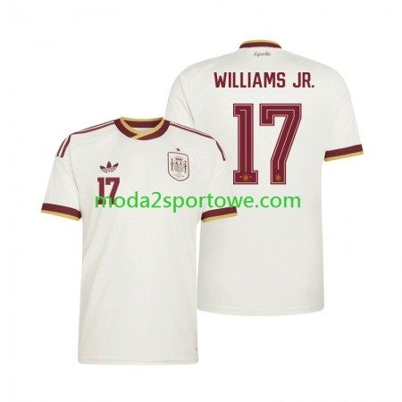 Koszulka Hiszpania Nico Williams 17 Wyjazdowe Stroje Piłkarskie World Cup 2026 Krótki Rękaw
